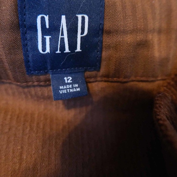 Gap Womens Skirt Corduroy Mini Skirt Buttons Pockets Fall Sz 12 Career Office - Picture 9 of 10